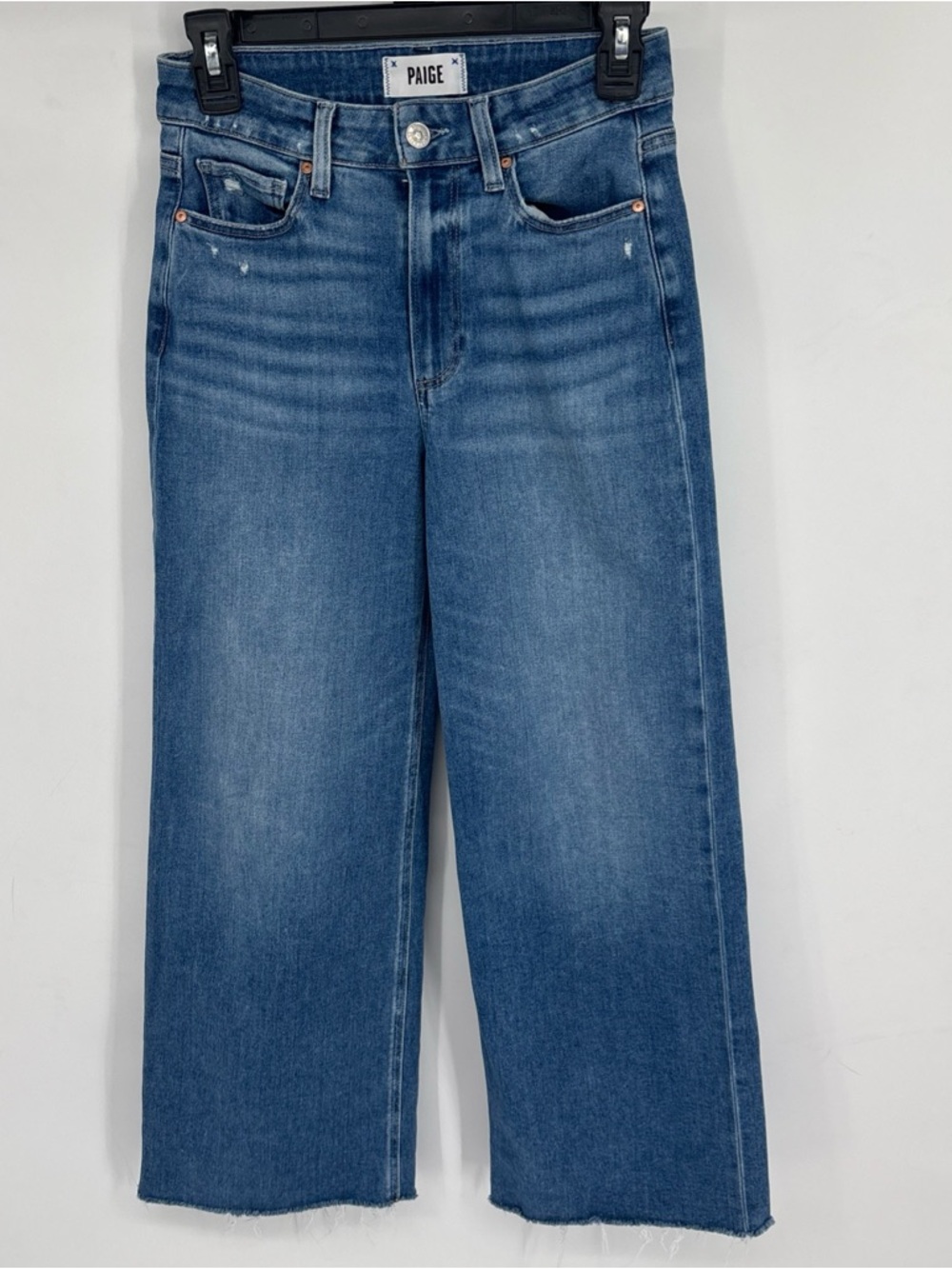 PAIGE Anessa dark Blue Denim Flare Jeans - Classic Five-Pocket